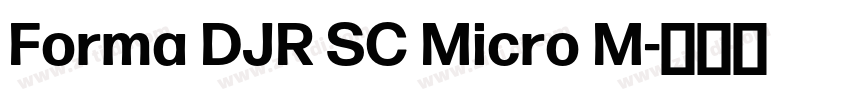 Forma DJR SC Micro M字体转换